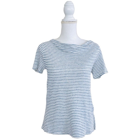 Anthropologie Maeve Horizon Linen Tee - Picture 4 of 13